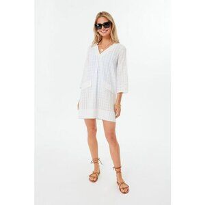 Tuckernuck POMANDER PLACEWhite Mini Carolina Caftan Cover-Up Size XS